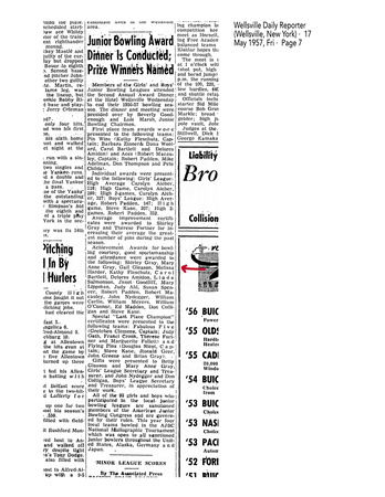 NewspaperArticle - MelissaHarderBowlingAwards